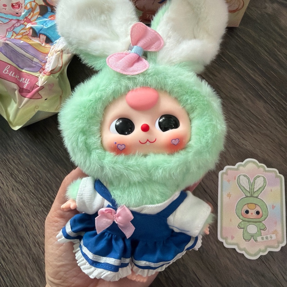 Baby Three Macaron Rabbit - Picture 2 of 5